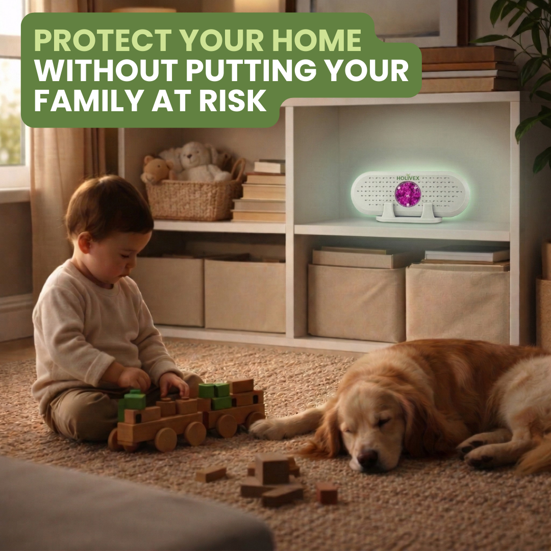 Holivex™ Smart Rechargeable Dehumidifier. Chemical-Free. Safe for the Whole Family