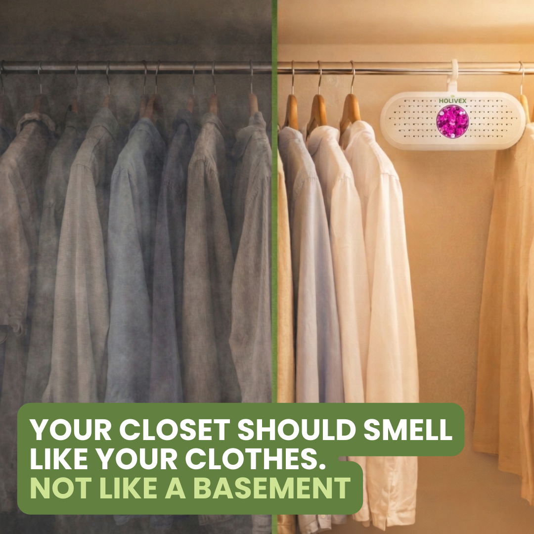 Holivex™ Smart Rechargeable Dehumidifier. Chemical-Free. Safe for the Whole Family